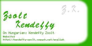 zsolt kendeffy business card